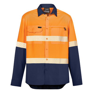 Syzmik Hi Vis Outdoor Segmented Tape L/S Shirt