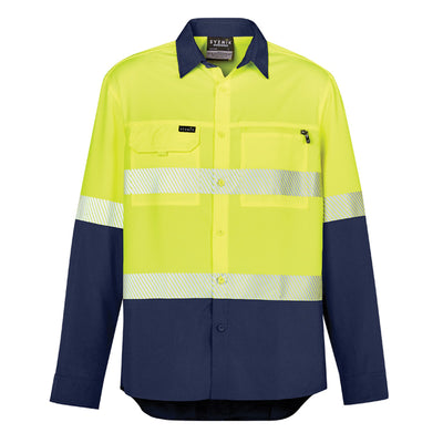 Syzmik Hi Vis Outdoor Segmented Tape L/S Shirt