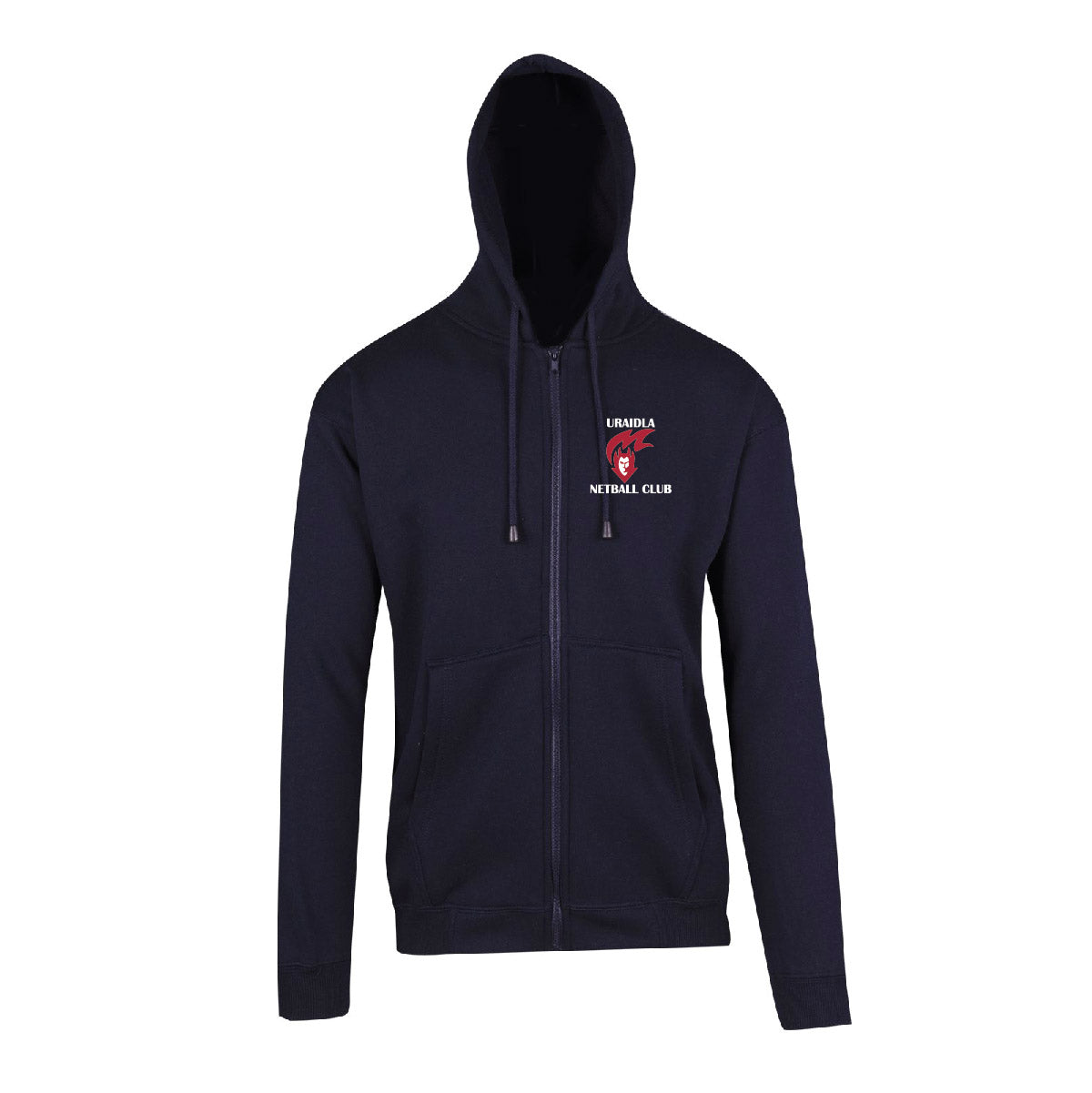 Uraidla Netball Club Zip Hoodie - Worklocker Mount Barker