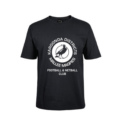 Karoonda Districts Mallee Magpies Black Tee