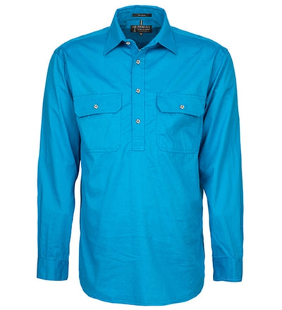RITEMATE Mens Pilbara Closed Front L/S Shirt
