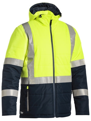 BISLEY TAPED TWO TONE HI VIS PUFFER JACKET