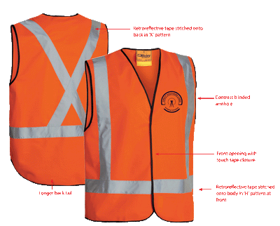 GSL SURVEY X-TAPED VEST (EMBROIDERED)