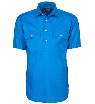 RITEMATE Mens Pilbara Closed Front S/S Shirt