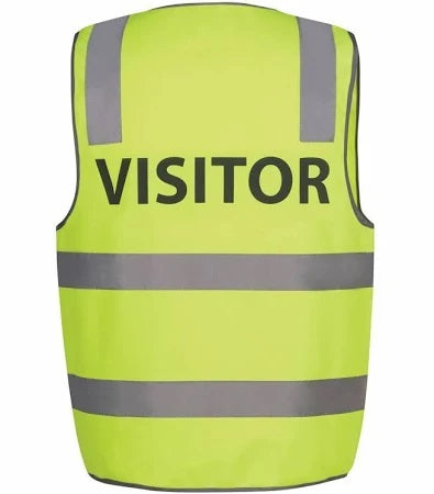 JB's Hi Vis Visitor Safety Vest with Print