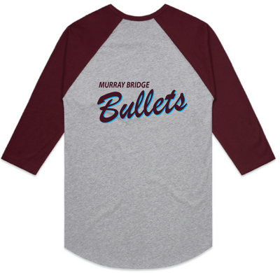 MURRAY BRIDGE BULLETS CLUB 3/4 RAGLAN TEE