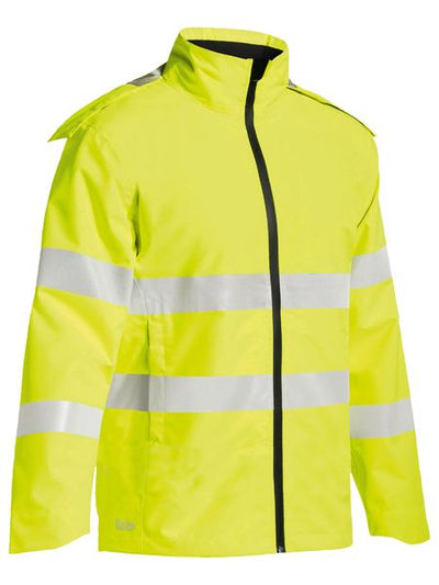 BISLEY TAPED HI VIS LIGHTWEIGHT RIPSTOP RAIN JACKET